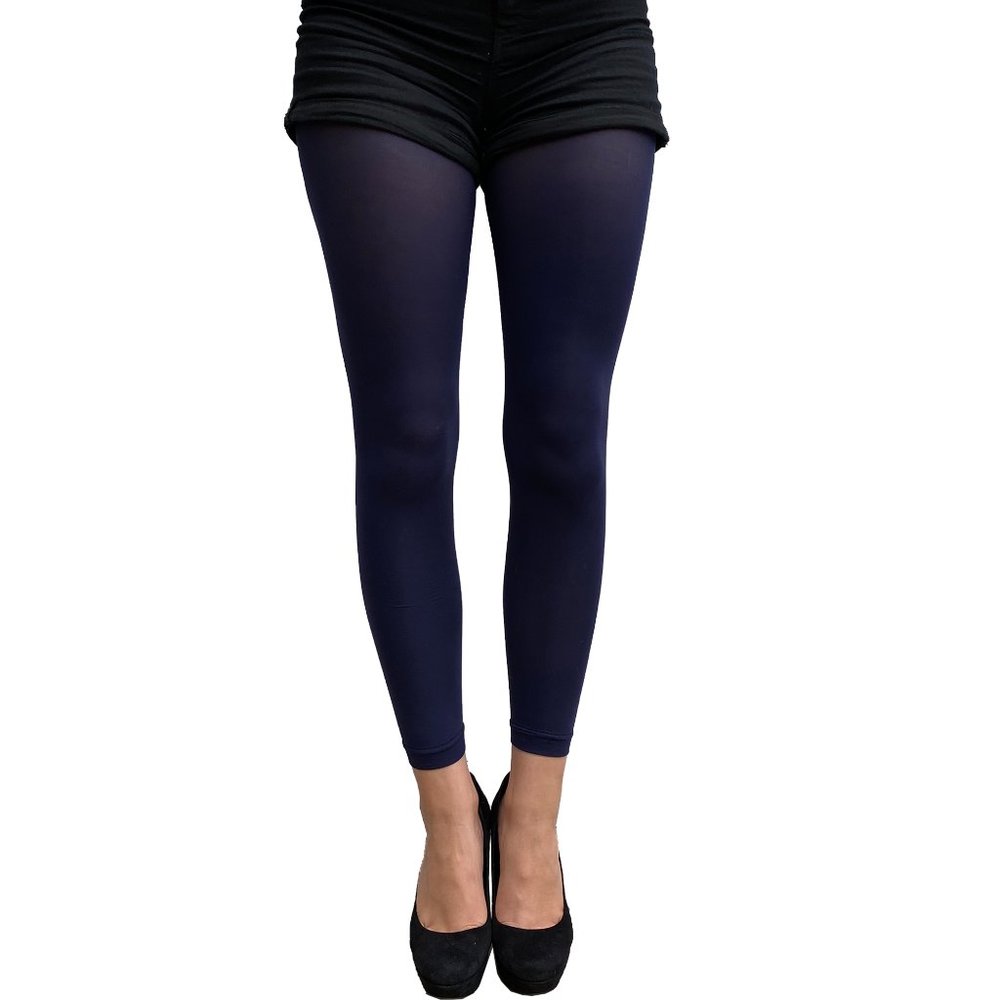 Navy Blue Footless Tights